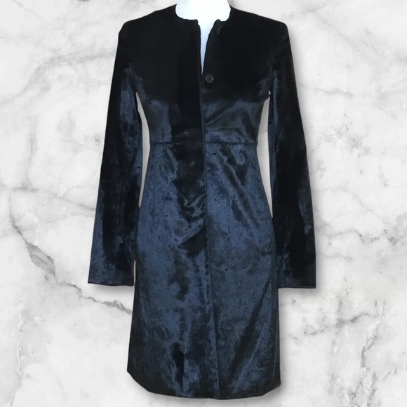 Theory Velvet Style Classic Coat